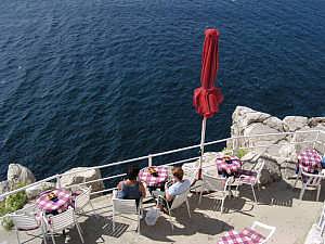 Beach bar in Dubrovnik